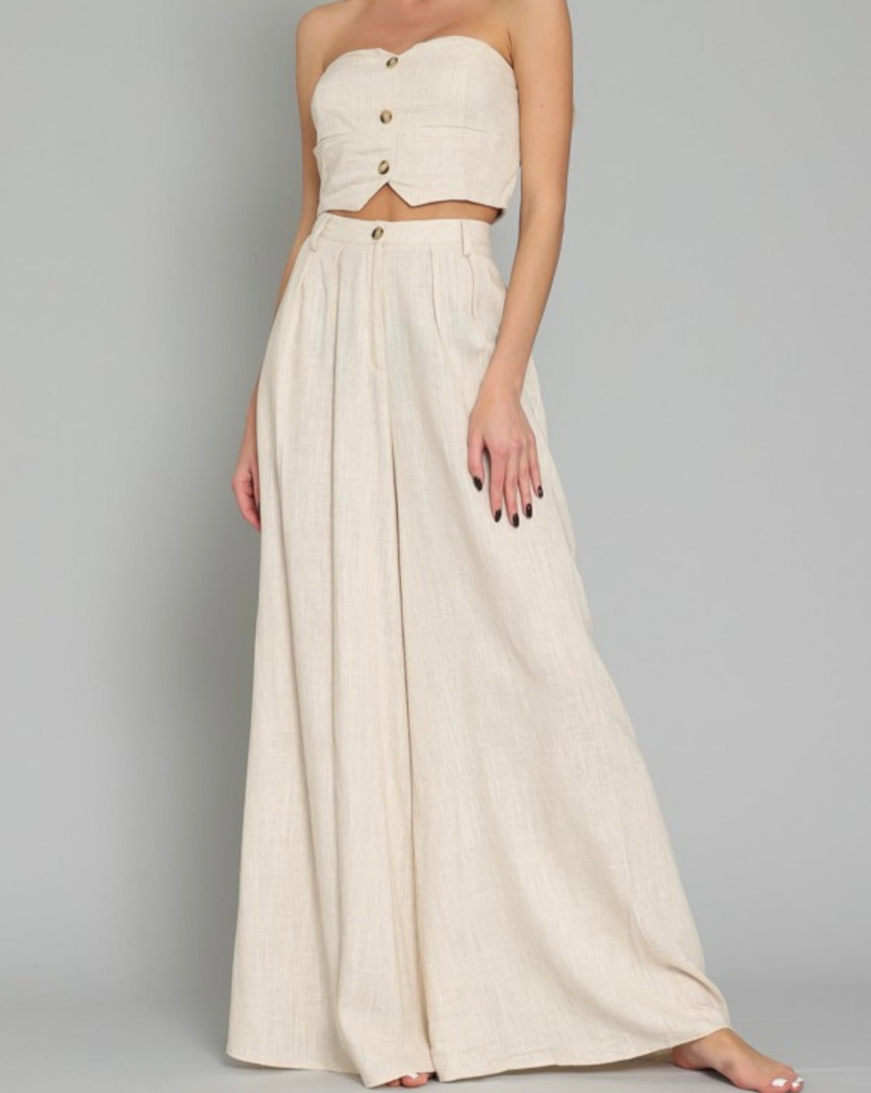 Lena Tube Vest and Long Pants Set